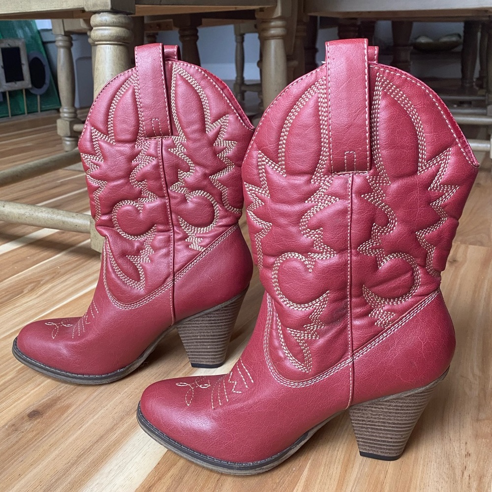 Red Cowboy Boots